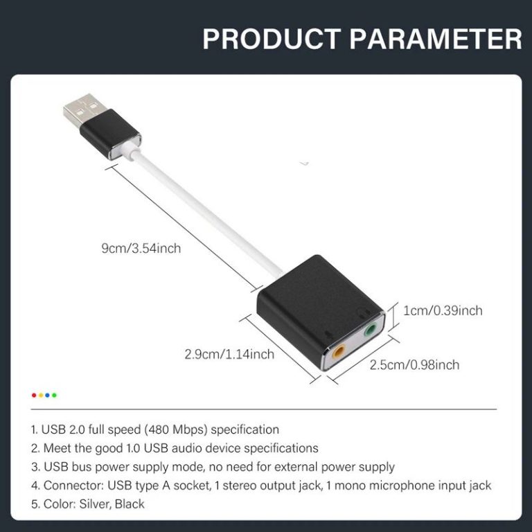 Κάρτα ήχου USB 7.1 με καλώδιο - Image 5