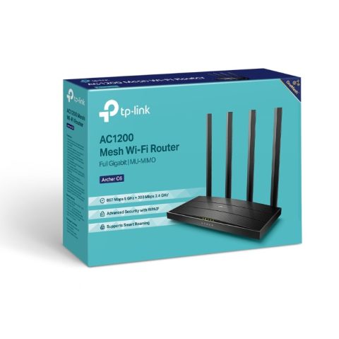TP-Link Archer C6 v4.0, AC1200 Wireless MU-MIMO