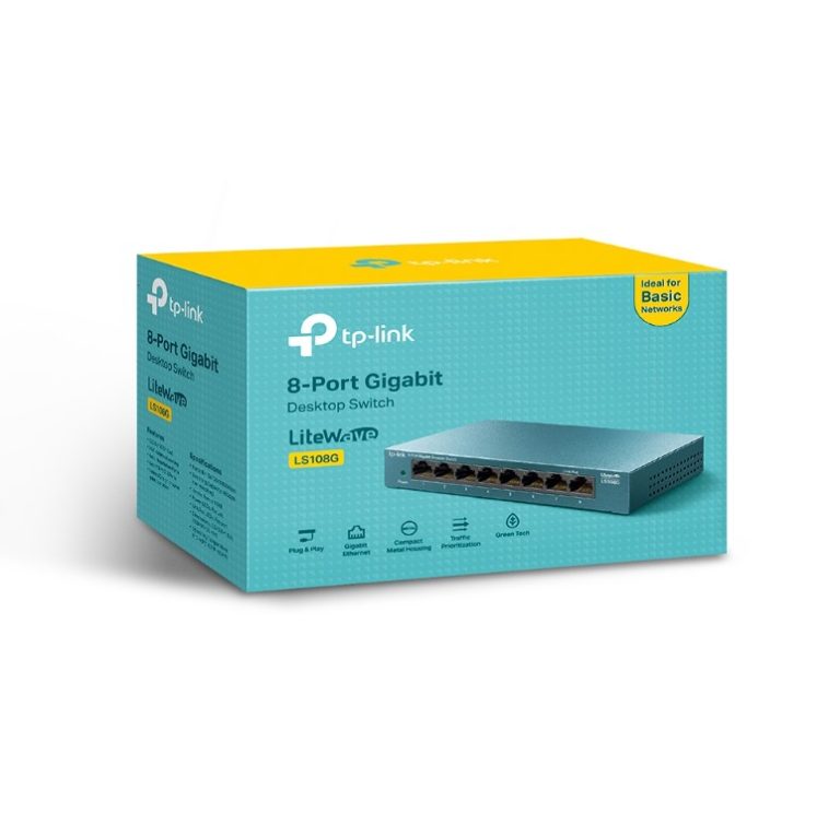 TP-Link LS108G v4.0, 8-Port 10/100/1000Mbps Desktop Switch