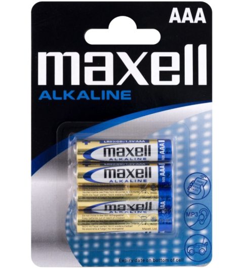 Μπαταρίες MAXELL Αλκαλικές LR03 AAA (4τμχ)