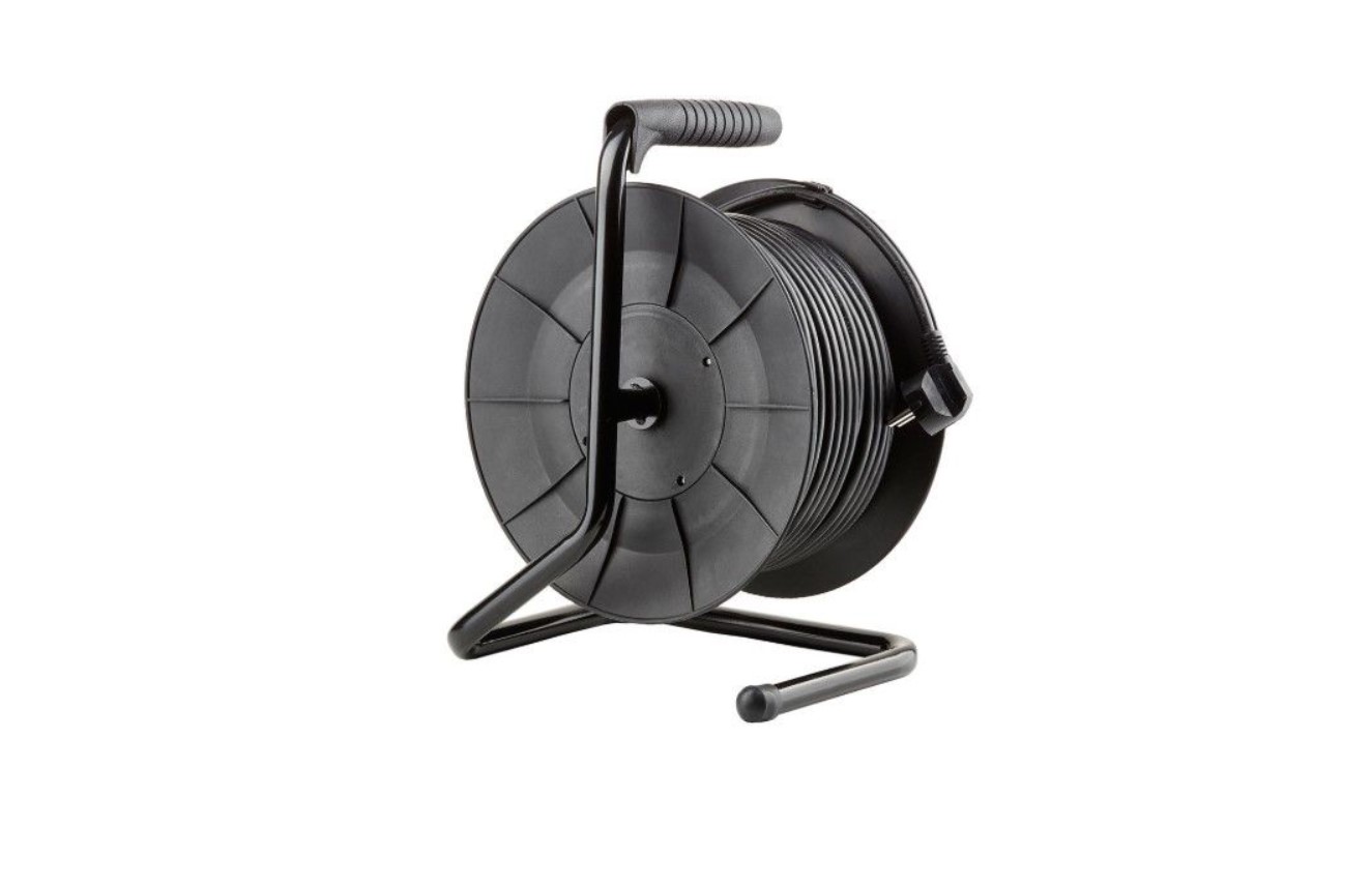 Στροφείο 4 Θέσεων 50m 1,5mm2 Μαύρο - Image 2